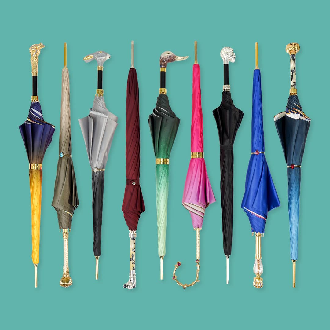 Ombrello grande da donna con manico in Bamboo – ilMarchesato - Luxury  Umbrellas, Canes and Shoehorns