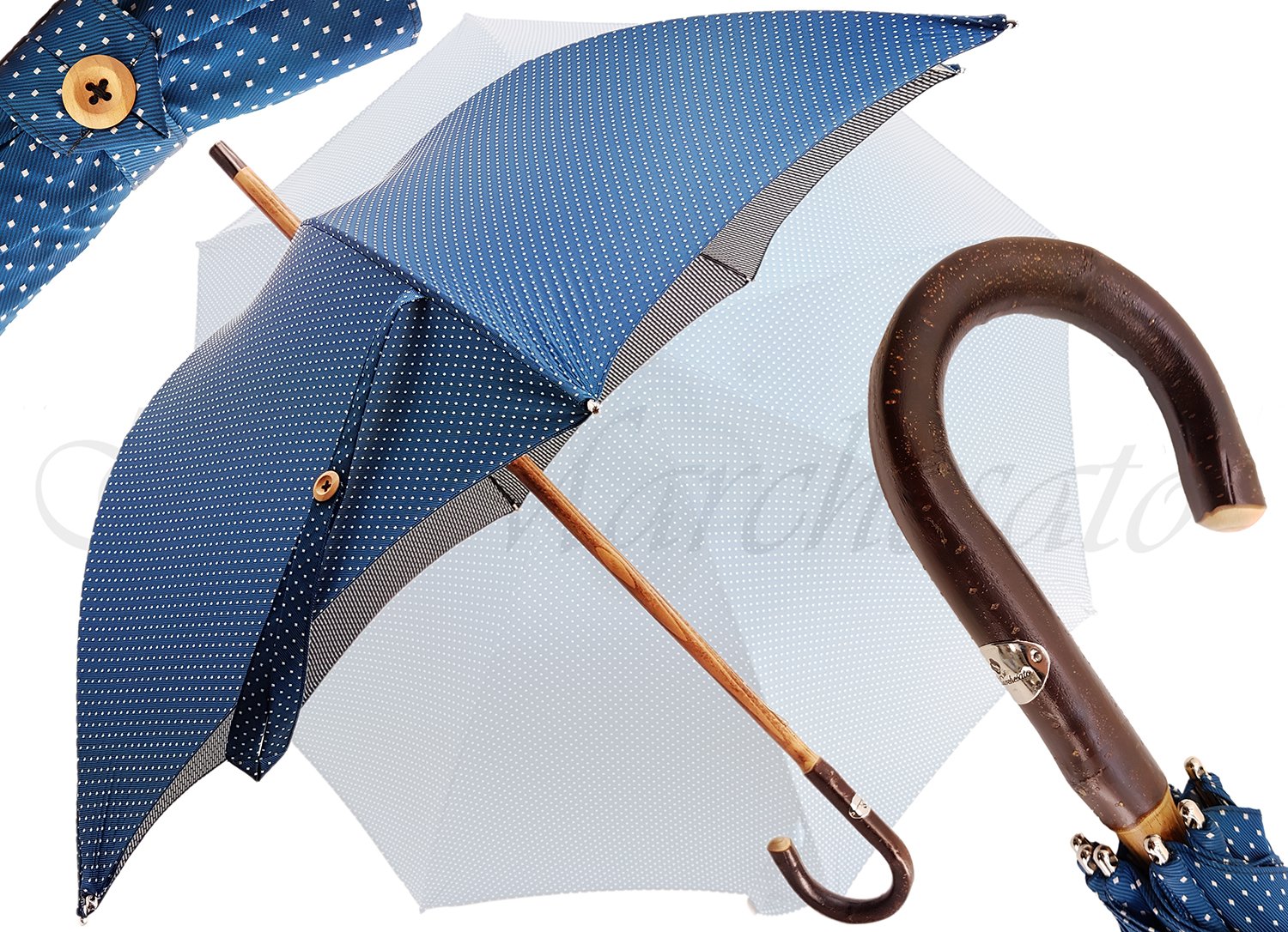 Classic Umbrella, Wooden Handle Manual Opening