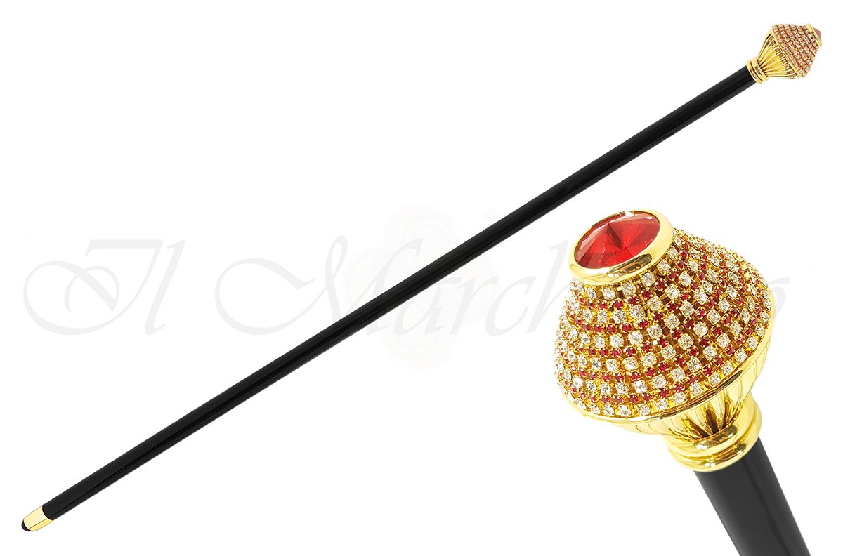 Elegant Walking Sticks - Swarovski Crystal Encrusted Knob – ilMarchesato -  Luxury Umbrellas, Canes and Shoehorns