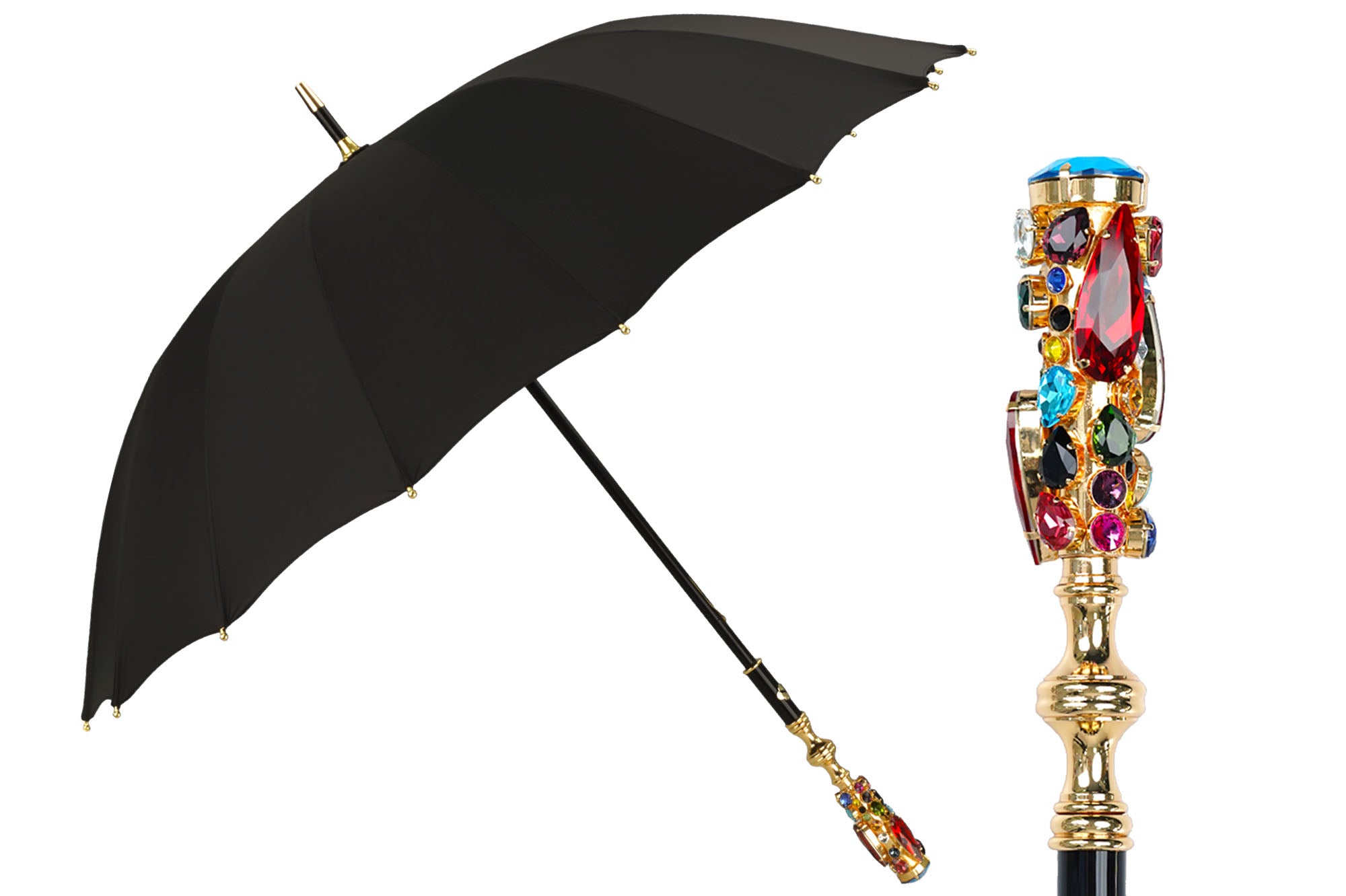 Nice Crystal Rhinestone Walking Stick – ilMarchesato - Luxury Umbrellas,  Canes and Shoehorns