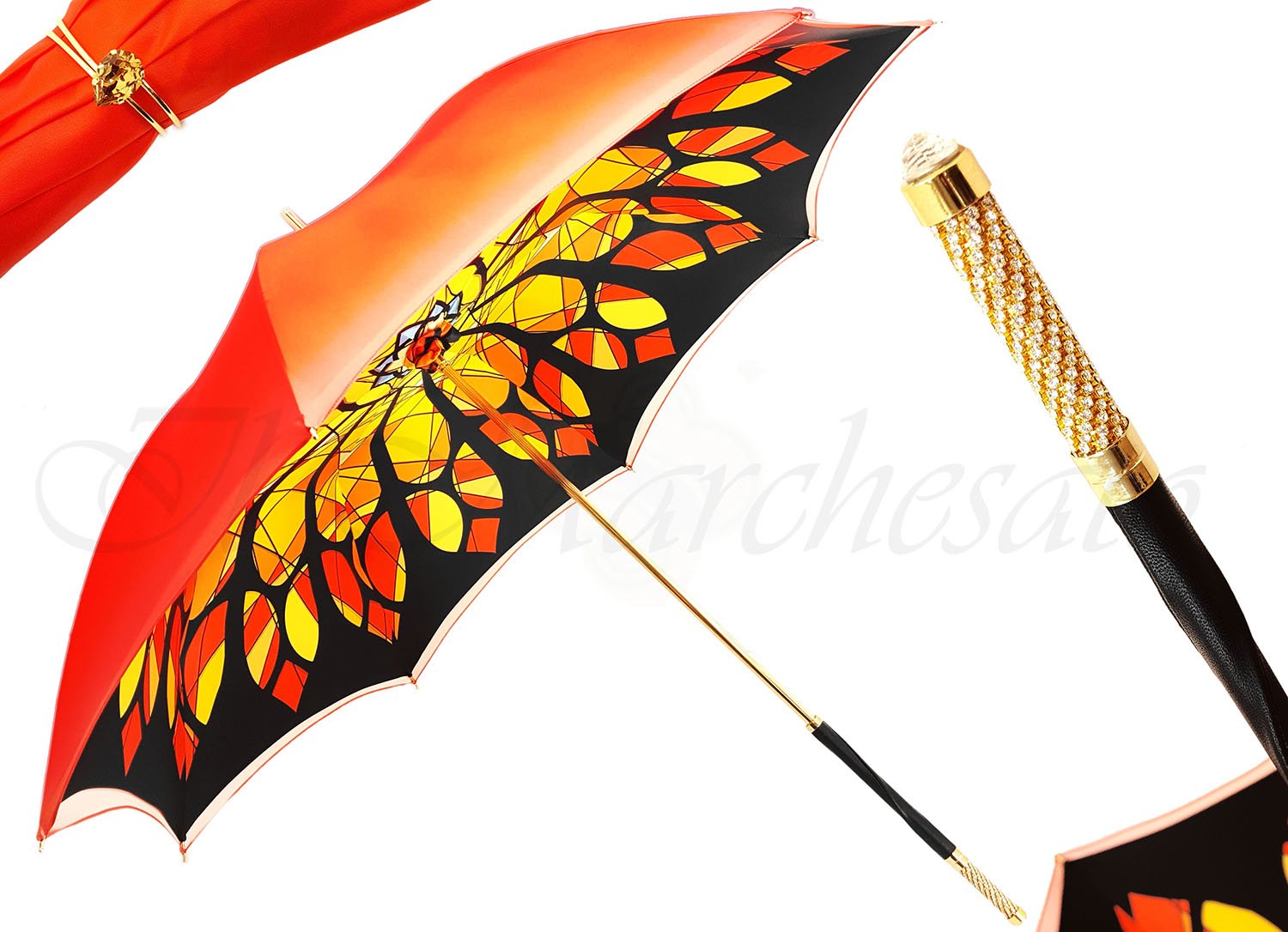 il Marchesato Luxury Ladies Jewelry Double Cloth Umbrella ...