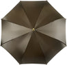 Brown Umbrella With Rhombus Pattern Inside - IL MARCHESATO LUXURY UMBRELLAS, CANES AND SHOEHORNS